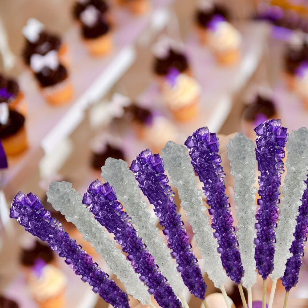 144 Count Original Flavor Rock Candy Sticks - Perfect for Showers & Receptions