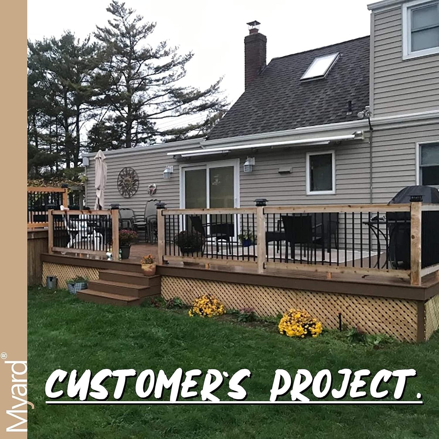 Matte Black Aluminum Balusters 32-Inch Round, Pack of 50 - Never-Rust Design