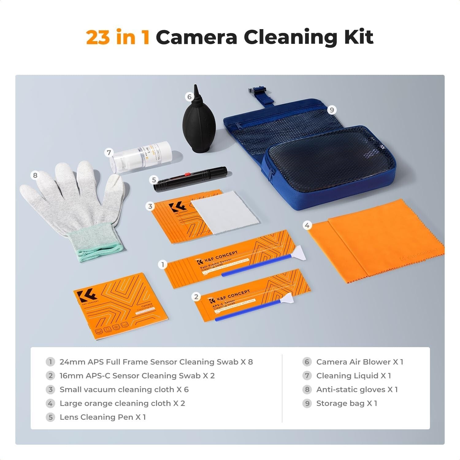Camera Care Essentials: Complete Lens Cleaning Kit with Sensor Swabs & Gloves
