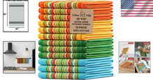 Load image into Gallery viewer, Absorbent 100% Cotton Kitchen Towels - 12 Pack, Reusable &amp; Lint-Free Dish Cloths