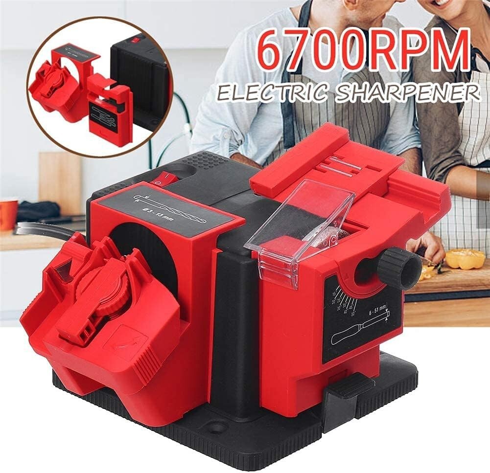 Electric Multifunctional Sharpener for Knives, Chisels & Drills - Compact Design