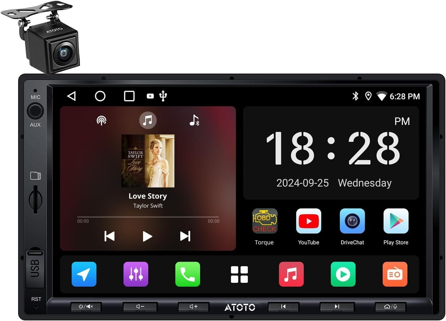 Dual 2G+32G Android Car Radio with Wireless CarPlay & DSP Audio Customization