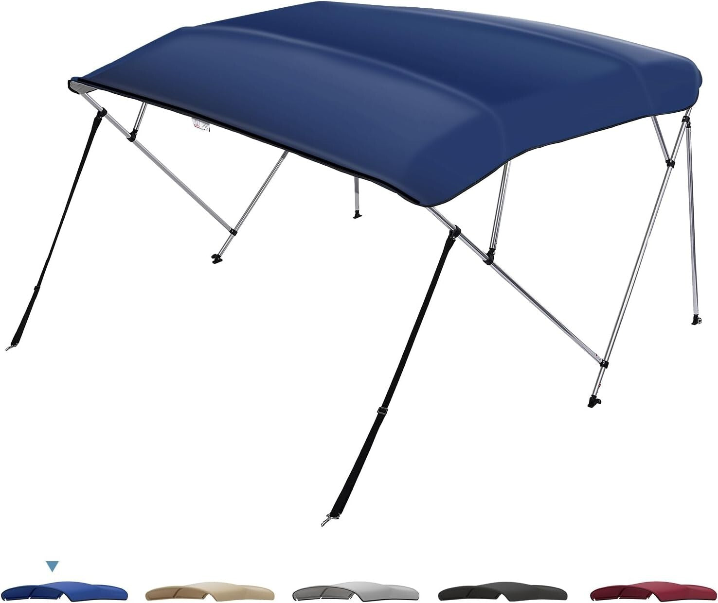 Heavy-Duty Bimini Top for Boats, Tear-Resistant Cover with Quick-Release Design