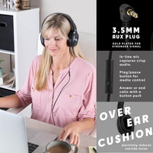 Load image into Gallery viewer, Noise-Isolating Kids Headphones with In-Line Mics - Perfect for Schools