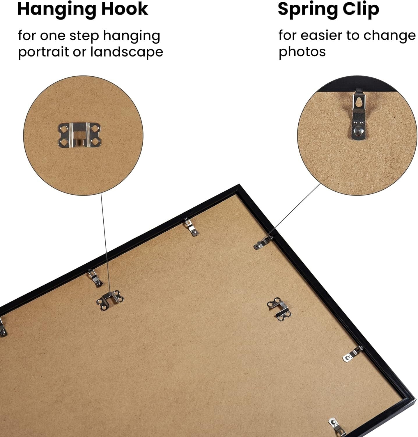 Classic 12x18 Wall Frames Set of 5 - Hang Horizontally or Vertically, Gift-Ready