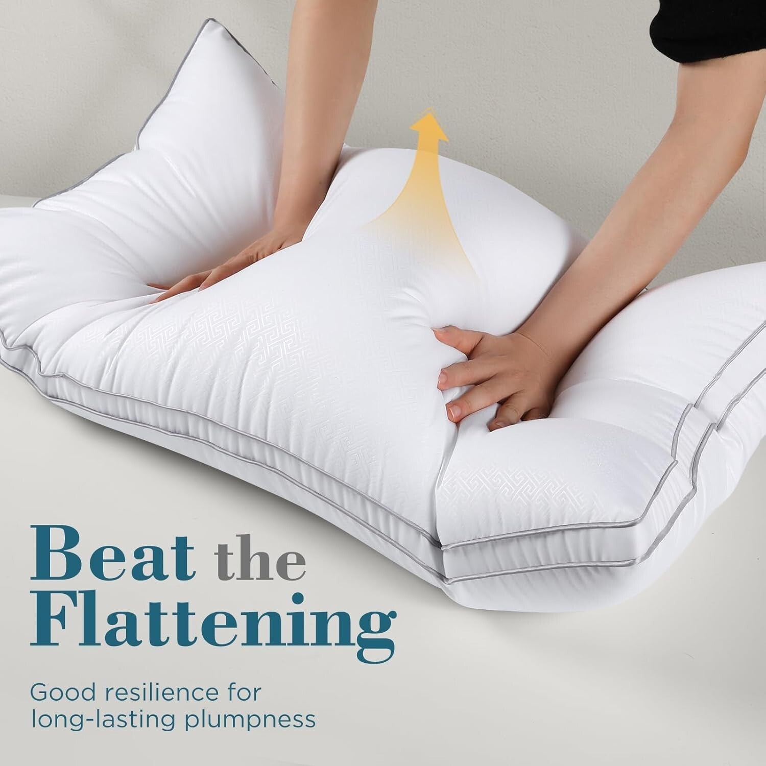 Dual Pack Standard Bed Pillows – Down Alternative, Oeko-Tex Certified Quality