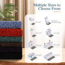 Load image into Gallery viewer, Large Dark Purple Bathroom Rug - Shaggy Microfiber, Extra Absorbent &amp; Washable