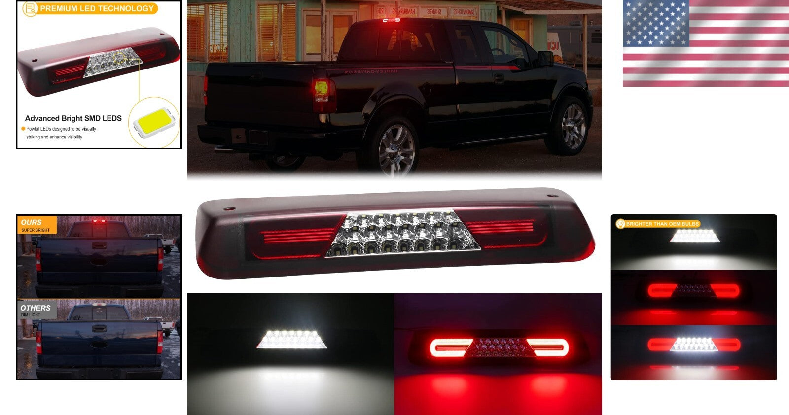 SMD LED Third Brake Light for F150 & Explorer - Modern Look, Quick Installation
