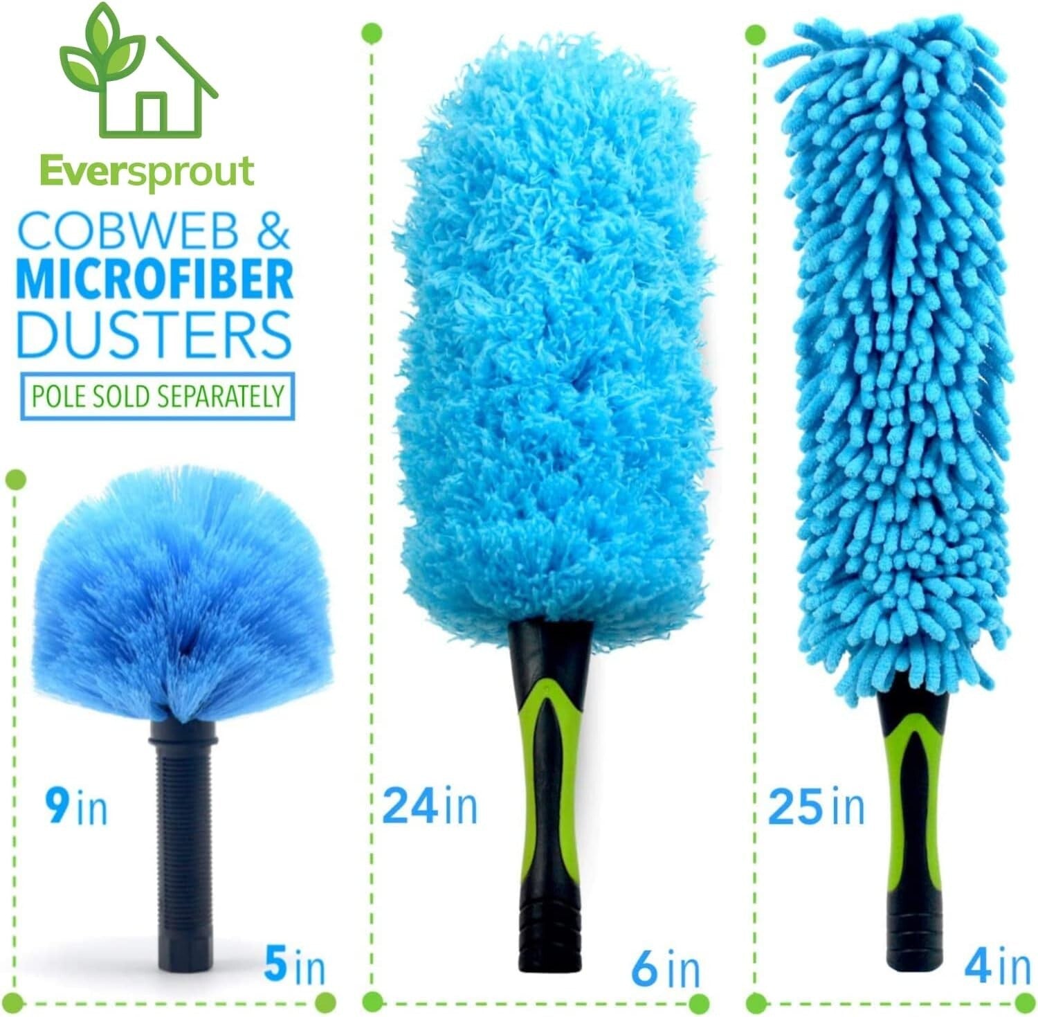 Eco-Friendly Duster Combo: 3-Pack Microfiber Dusting & Cleaning Solutions
