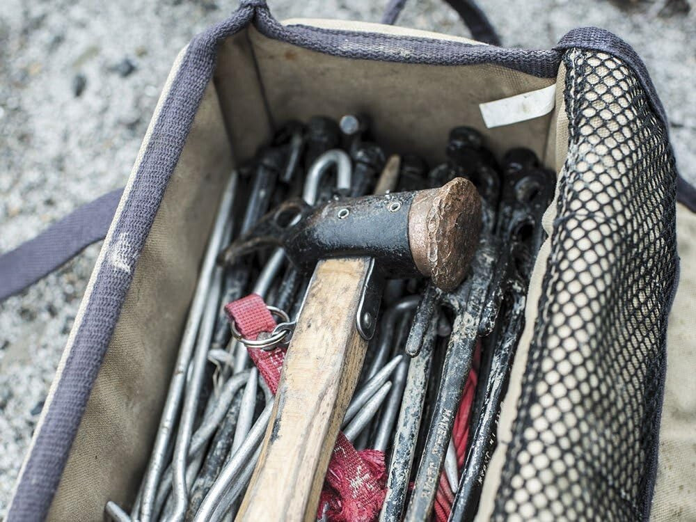 Stylish Purple Copper Peg Hammer - Durable Tool for Effortless Tent Setup