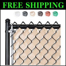 Load image into Gallery viewer, 250ft Desert Tan Privacy Tape for Chain Link Fences - Ideal for Outdoor Privacy