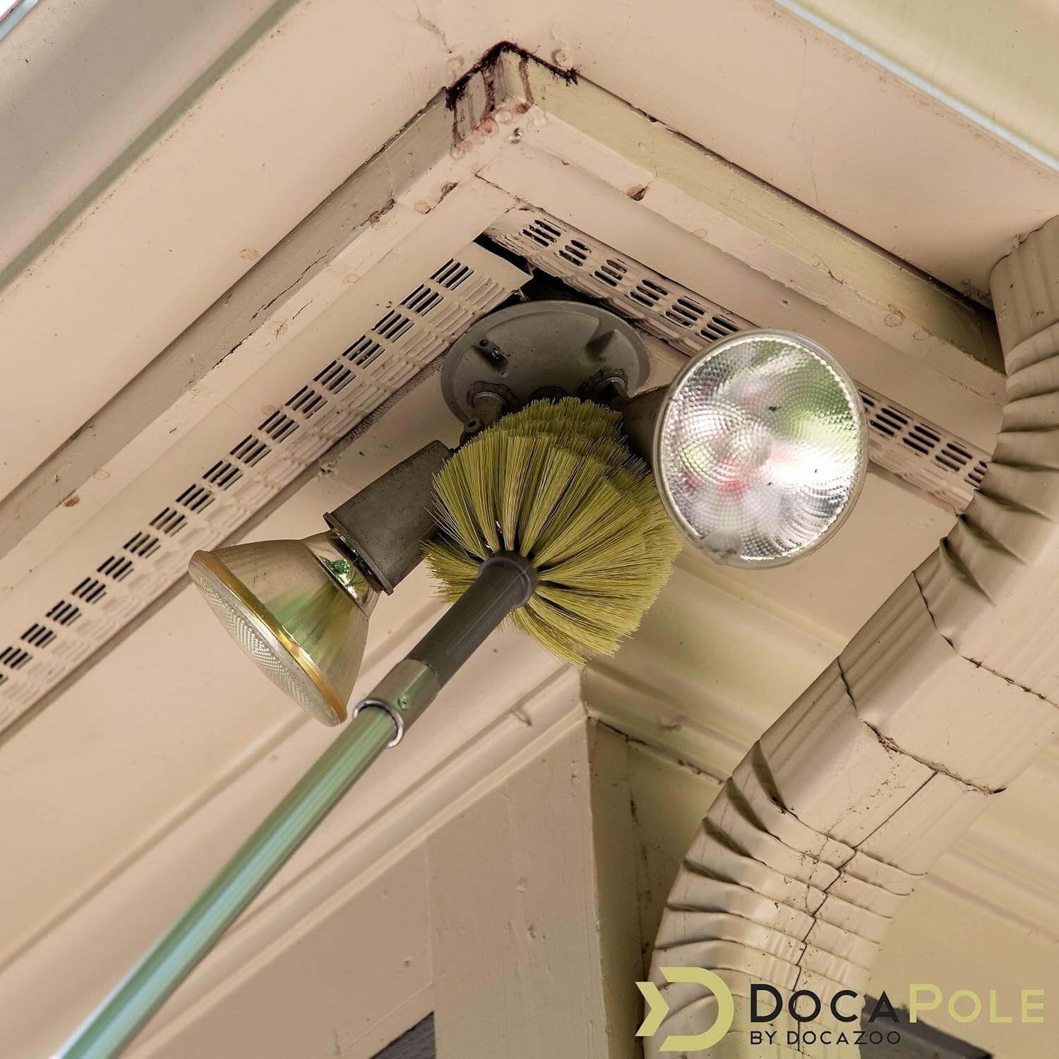 All-in-One 6-24 Ft Telescoping Cleaning Kit with Cobweb Duster & Window Squeegee