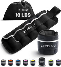 Load image into Gallery viewer, Eco-Friendly Adjustable Ankle Weights with Reflective Safety Trim &amp; Carry Bag
