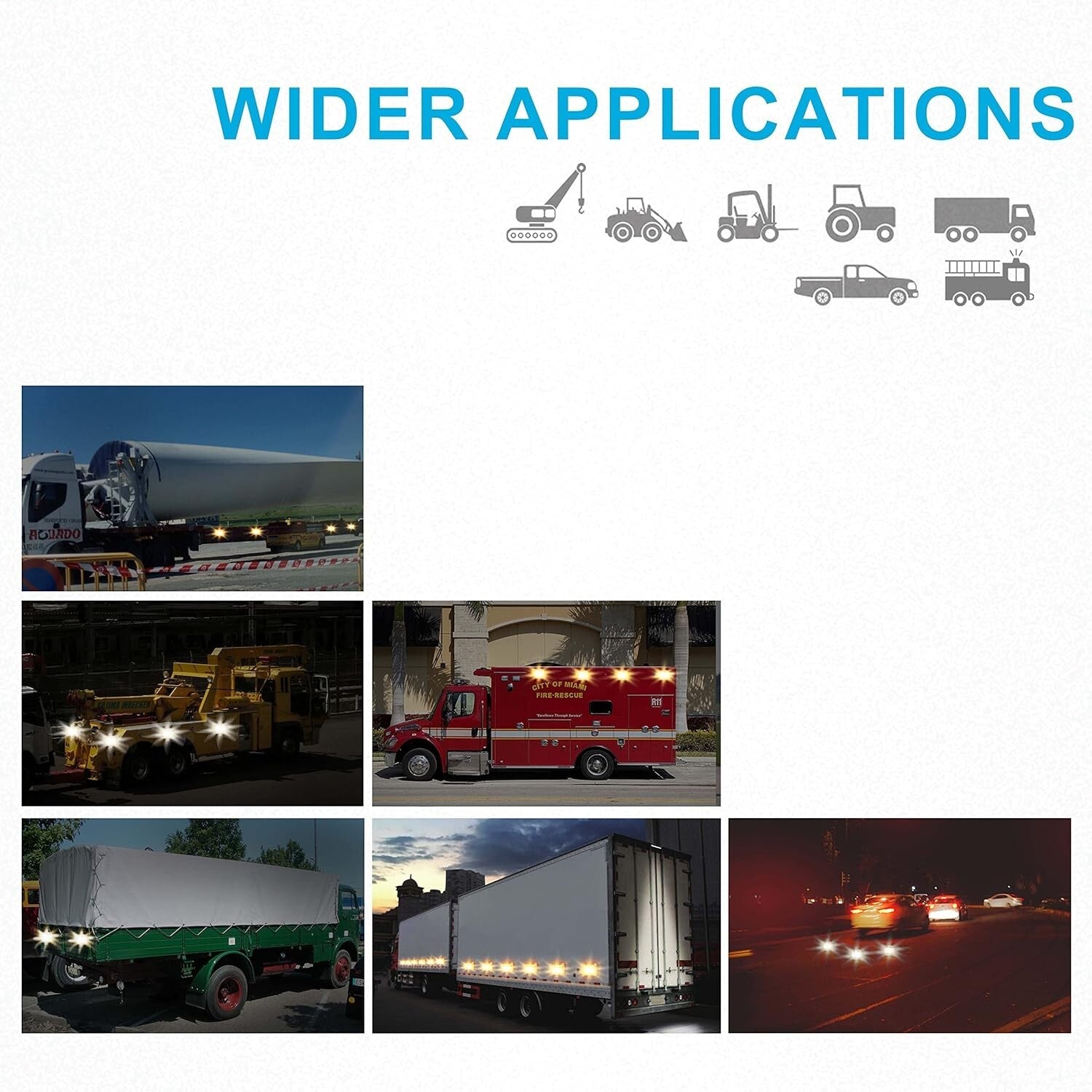 Waterproof LED Warning Light - 800 Lumen Magnetic Flashing Light for Vehicles