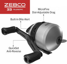 Load image into Gallery viewer, Portable 33 Spinning Reel &amp; Fiberglass 6ft Telescopic Rod - Fishing Convenience
