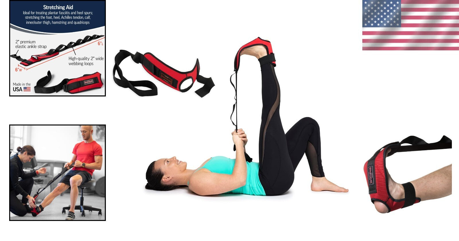 Durable Stretch-EZ Strap for Effective Plantar Fasciitis Treatment & Flexibility