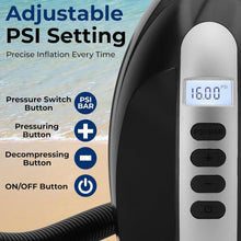 Load image into Gallery viewer, Quick Inflate Electric Pump with LCD Display for Paddle Boards &amp; More - 12V
