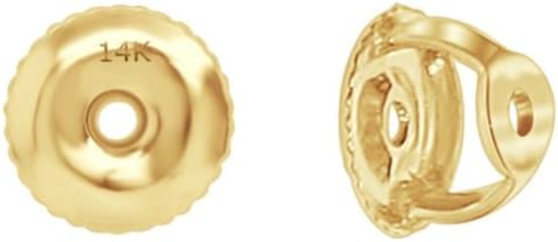 Customized Gold Screw Back Earring Backings - Perfect for Every Style