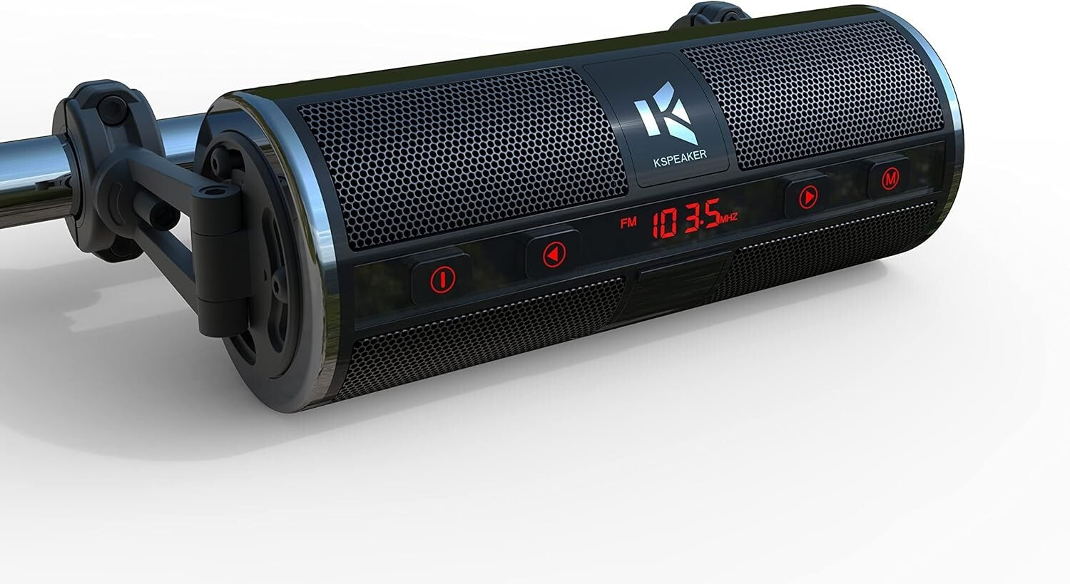 Outdoor Motorcycle Speakers with Bluetooth Control and FM Radio Functionality