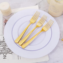 Load image into Gallery viewer, Bulk Gold Plastic Forks - 600 Heavy Duty Forks for Stylish Events &amp; Gatherings