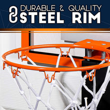 Load image into Gallery viewer, Pro-Style Mini Basketball Hoop for Door: Quick Ball Return &amp; Foam Balls Included