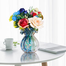 Load image into Gallery viewer, Hand-Blown Art Deco Glass Vase - Unique Irregular Design for Floral Displays