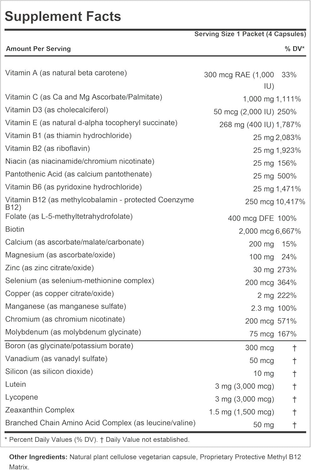 Eco-Friendly and Potent Men's Multivitamin Packets – 120 Easy-Swallow Capsules
