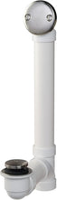 Load image into Gallery viewer, Tarnish-Free Brushed Nickel Bath Drain with PVC Tubing for Easy Installation