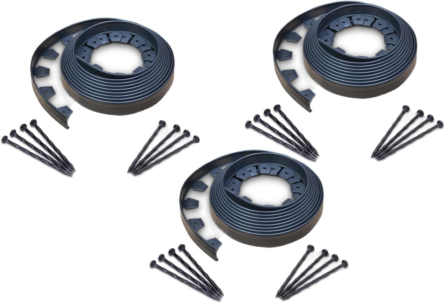 Flexible No-Dig Landscape Edging with Tall Wall Design - 90' Installation Kit