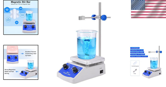 Versatile Magnetic Stirrer Hot Plate - Perfect for Labs, Research & Education