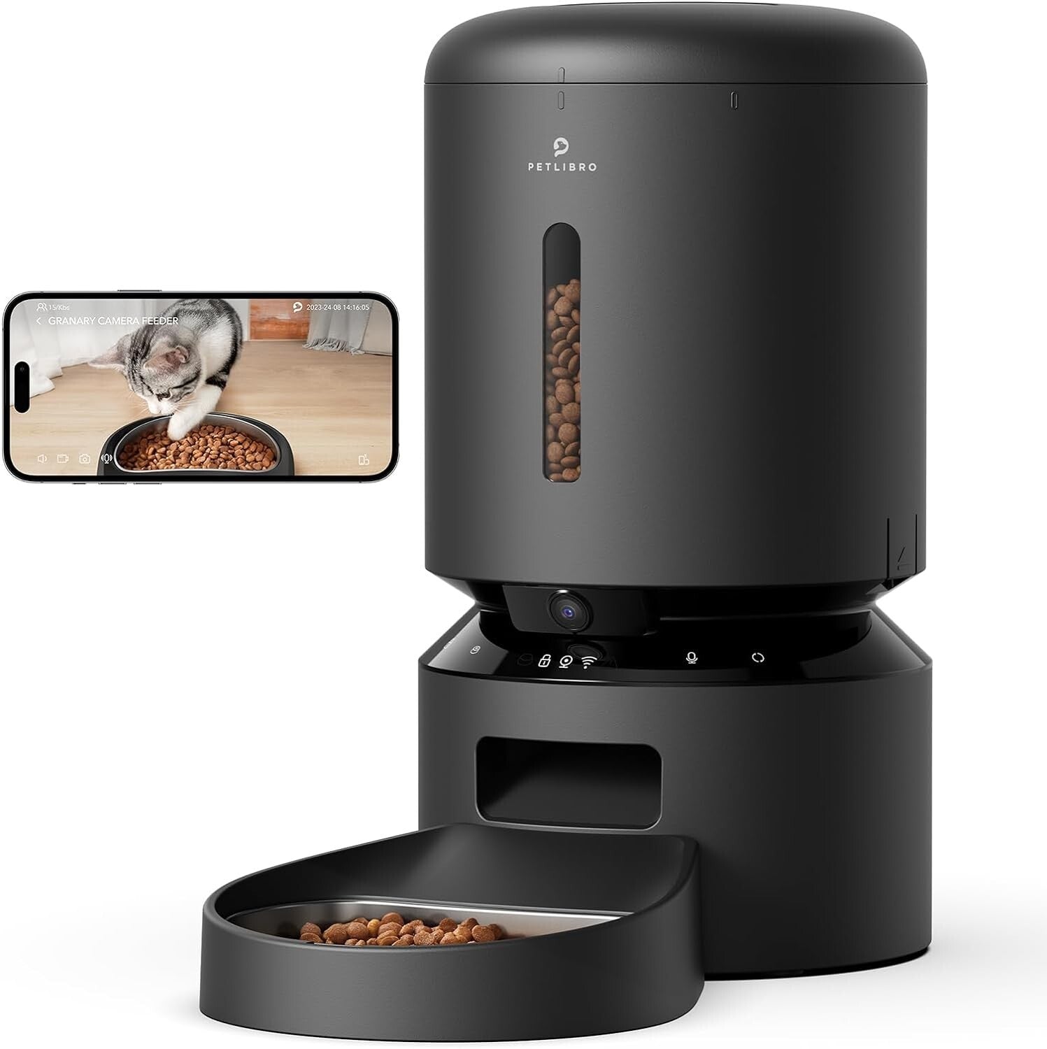 Smart Automatic Pet Feeder with 1080P HD Camera & 2-Way Audio for Cats & Dogs
