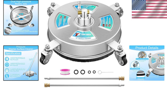 Circle 14" Surface Cleaner with Quick Connect - 4000 PSI Power Washer Accessory