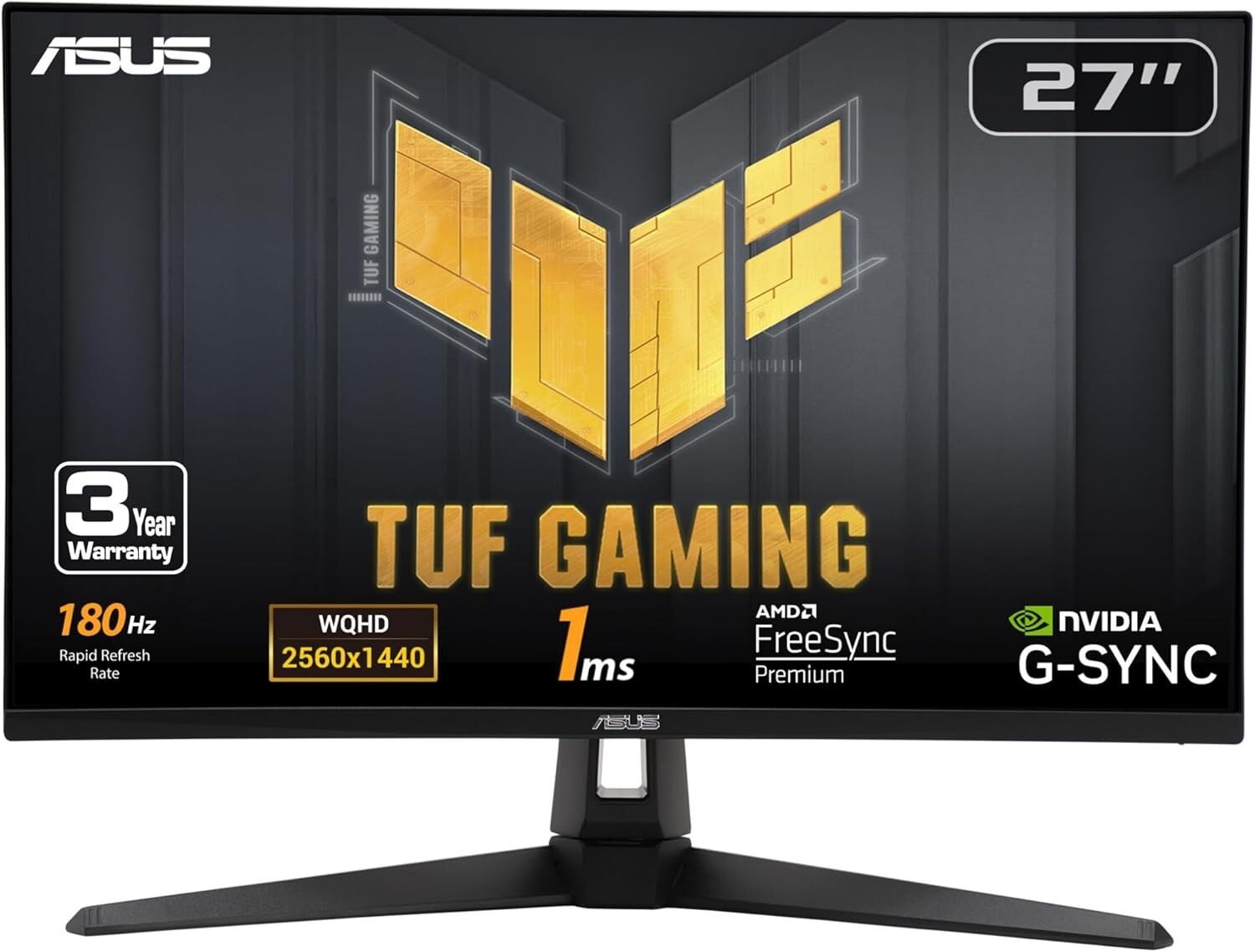 Fast IPS 27” Gaming Monitor with 1440P, 180Hz and Extreme Low Motion Blur Sync