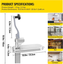 Load image into Gallery viewer, Durable Tabletop Can Opener - 18.9" Stainless Steel for Commercial Kitchens