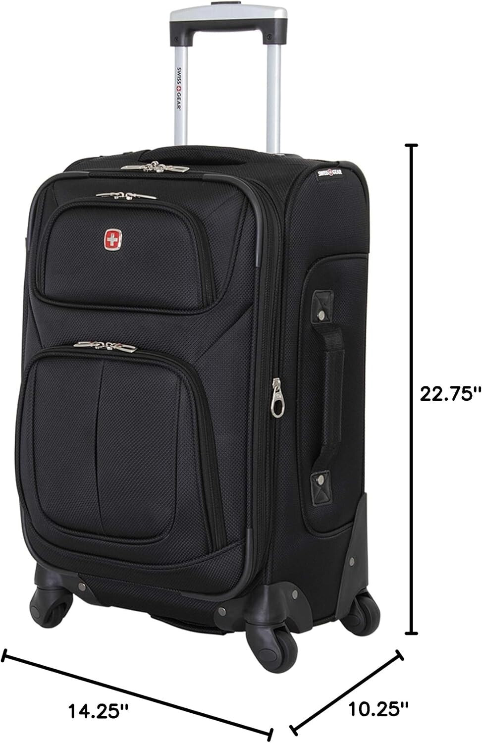 Durable 21-Inch Sion Softside Spinner Suitcase with Multi-Directional Wheels