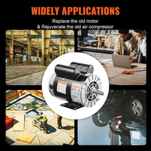 Load image into Gallery viewer, High Efficiency 3HP Compressor Motor - 3450 RPM with Keyed Shaft for Air Tools