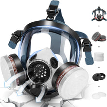 Load image into Gallery viewer, Advanced Full Face Gas Mask for Nuclear &amp; Chemical Protection – Adjustable Fit