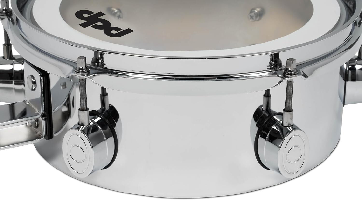 DW Mini Timbale 4X10 in Chrome-Plated Steel: Lightweight Percussion Instrument