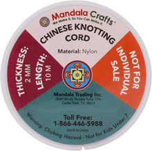 Load image into Gallery viewer, Durable Heat-Treatable 2mm Nylon Satin Cord - Perfect for Jewelry Making &amp; More