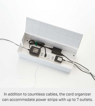 Load image into Gallery viewer, Compact &amp; Elegant Cable Box for Power Strips – Stylish Desktop &amp; Floor Storage