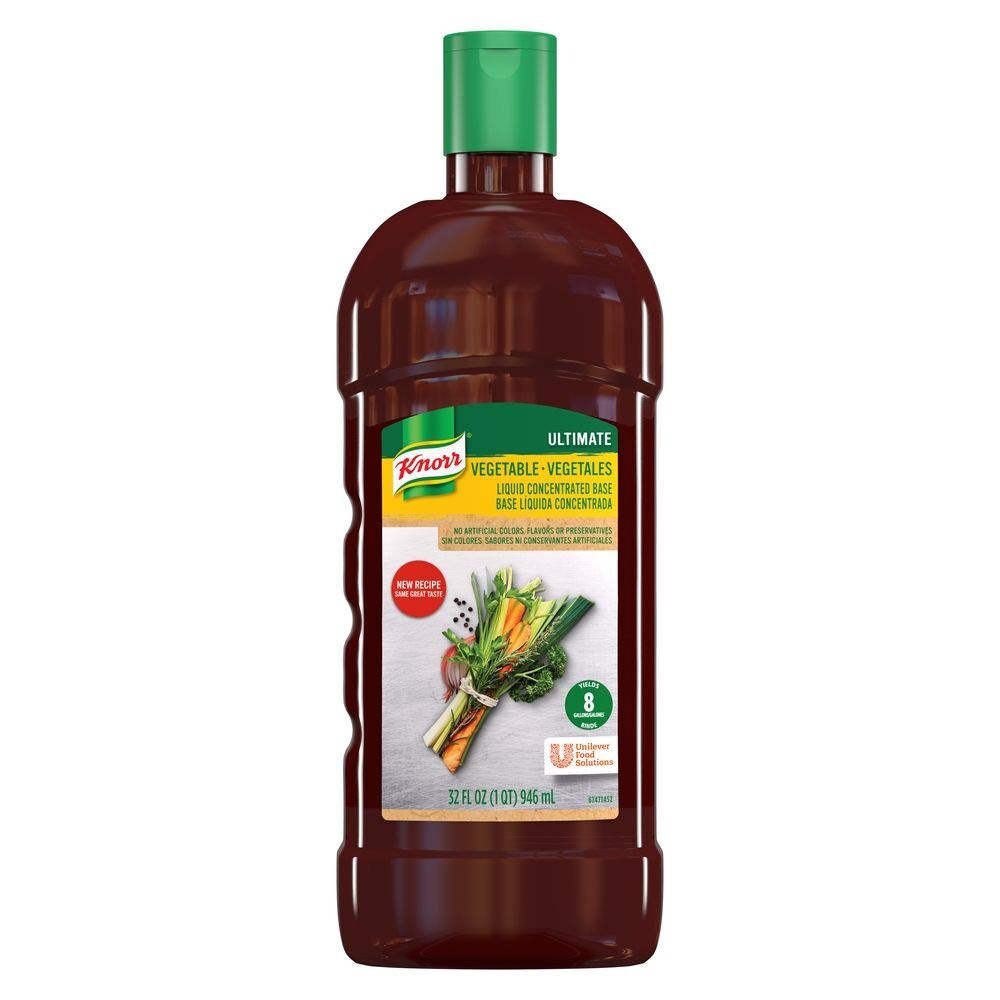 Aromatic Vegetable Stock Base - No MSG and Artificial Ingredients, 32 oz Bottles