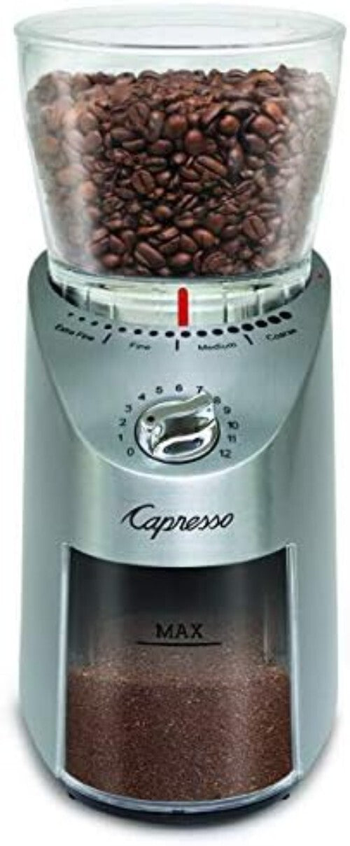 Infinity Plus Stainless Steel Burr Grinder: Precision Grinding for Every Brew