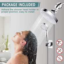 Load image into Gallery viewer, Chrome Plated High Pressure Shower Head &amp; Handheld Filter Combo with 60'' Hose