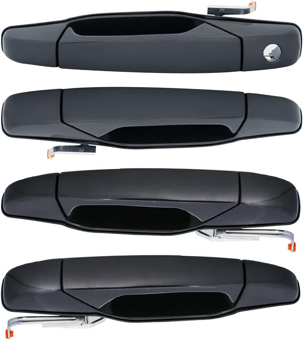 Durable Black Door Handles Compatible with 07-14 Chevrolet & GMC Models