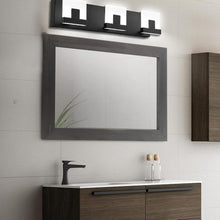 Load image into Gallery viewer, Versatile Rustic Wood Wall Mirror - Horizontal or Vertical Hanging, 60" x 36"
