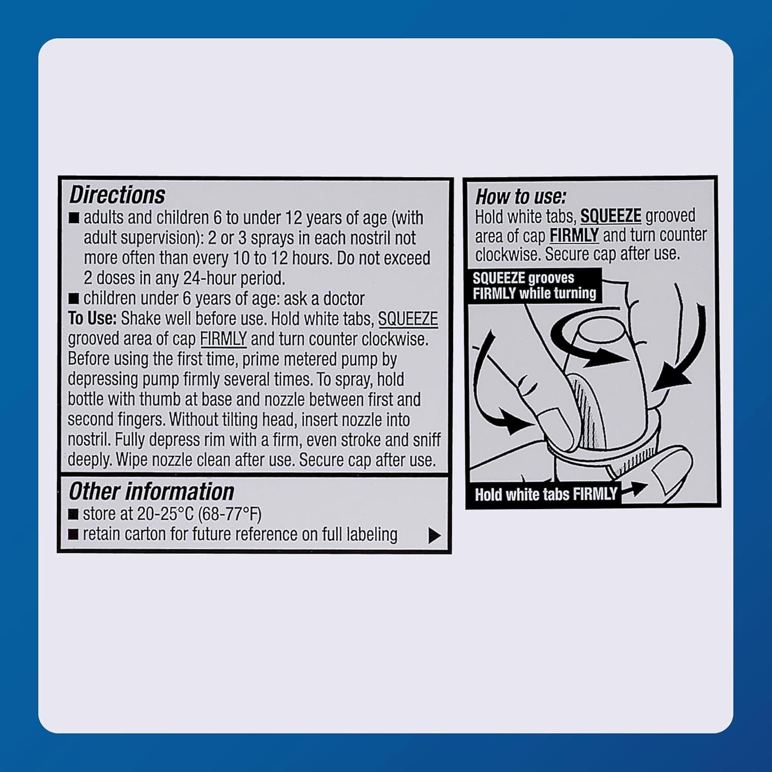 12-Hour Nasal Decongestant Spray - Oxymetazoline Hydrochloride 0.05% - Family...