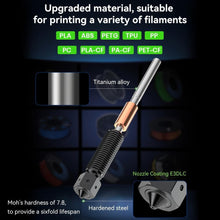 Load image into Gallery viewer, K1C 0.4mm Hardened Steel Nozzle with Multi-Channel Design for Faster 3D Printing