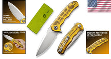 Load image into Gallery viewer, Durable Amber Ultem Handle Pocket Knife - 3.75" EDC Blade, Ideal for Outdoor Use