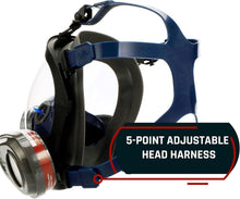 Load image into Gallery viewer, Lightweight Full Face Organic Vapor Mask with Premium Silicone Seal &amp; Filters