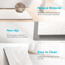 Load image into Gallery viewer, Stylish Quick Dry Bath Mat 32" x 20" – Non-Slip Diatomite for Elegant Bathrooms